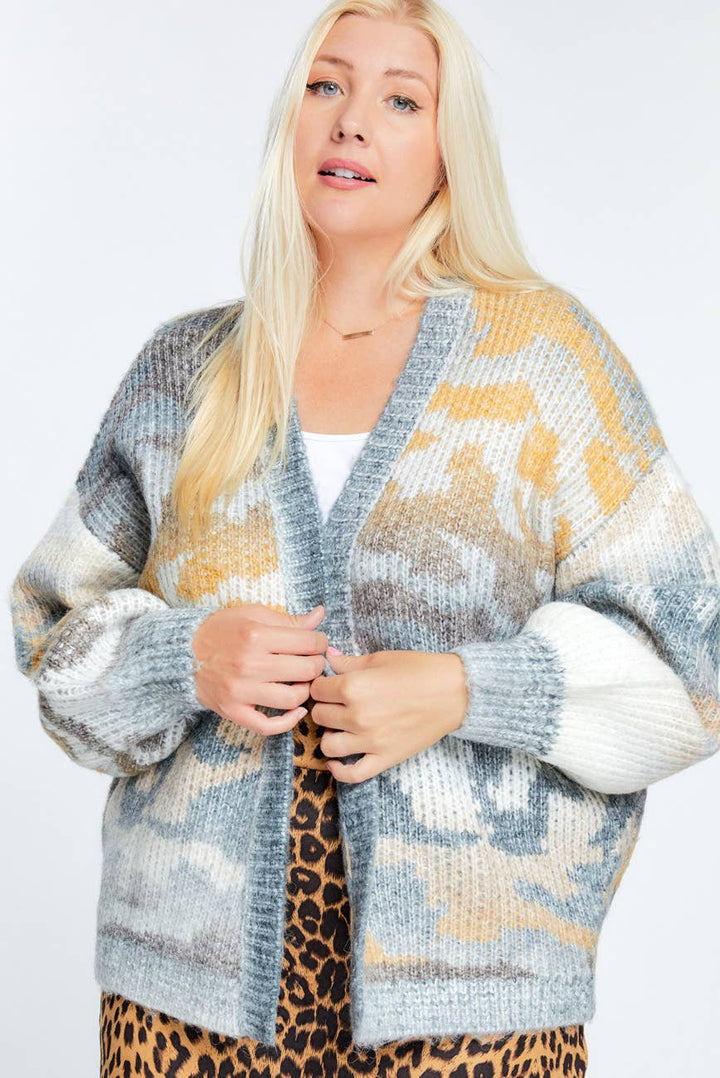 Misty Meadows Knit Oversized Cardigan