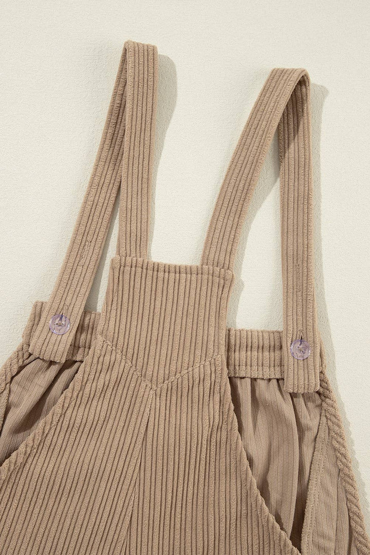 Mocha Corduroy Overalls