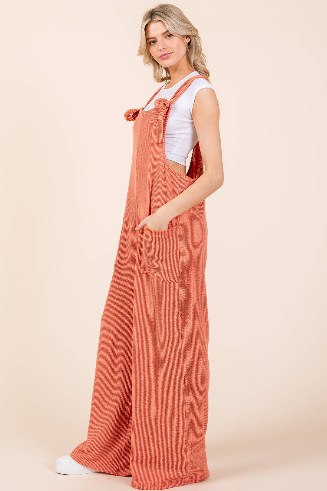 The Luxe Ribbed Wide-Leg Jumpsuit