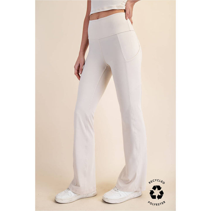 RAE MODE RECYCLED BUTTER FLARED LEGGINGS - TRUE RED