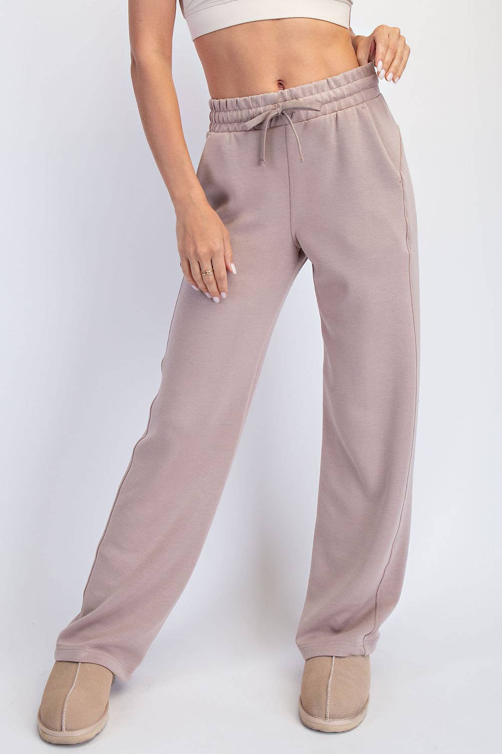 RAE MODE MODAL SCUBA STRAIGHT PANT - SAGE LEAF
