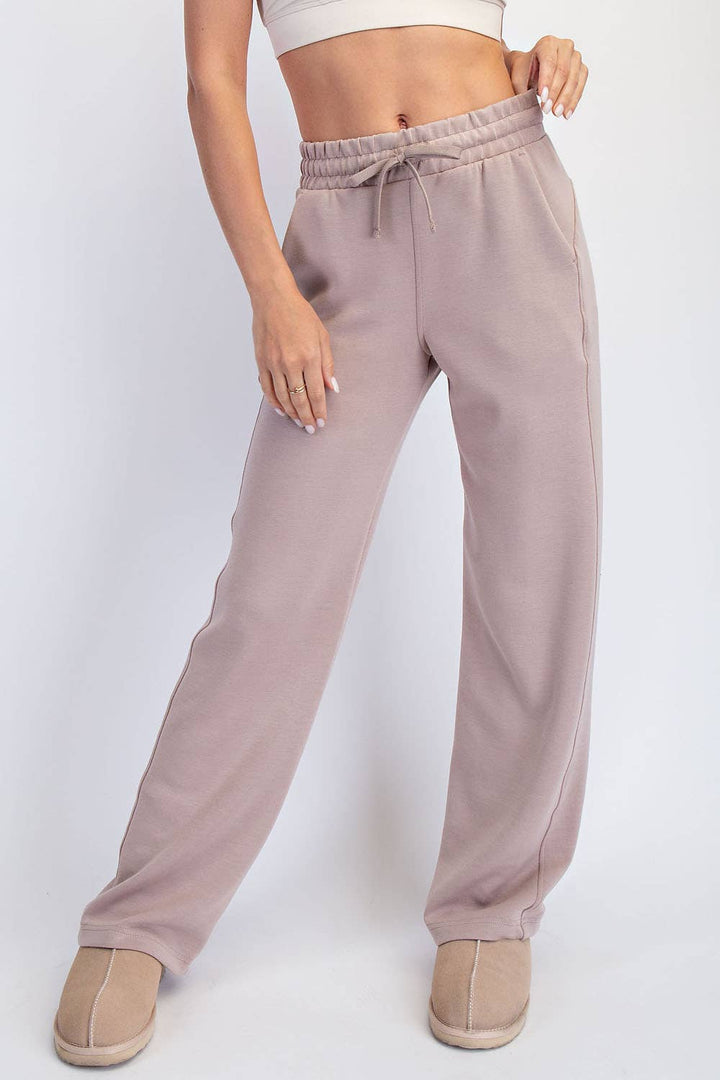 RAE MODE MODAL SCUBA STRAIGHT PANT - SAGE LEAF