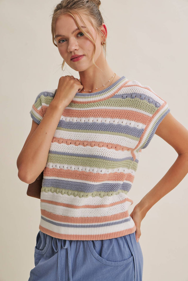 Spice of Life Striped Sweater Top