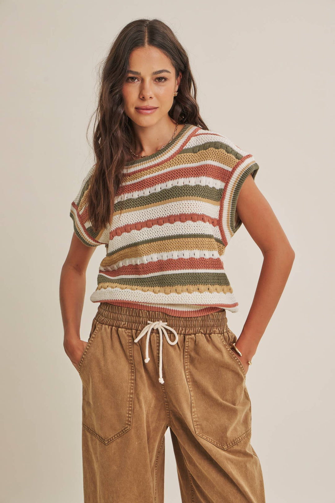 Spice of Life Striped Sweater Top