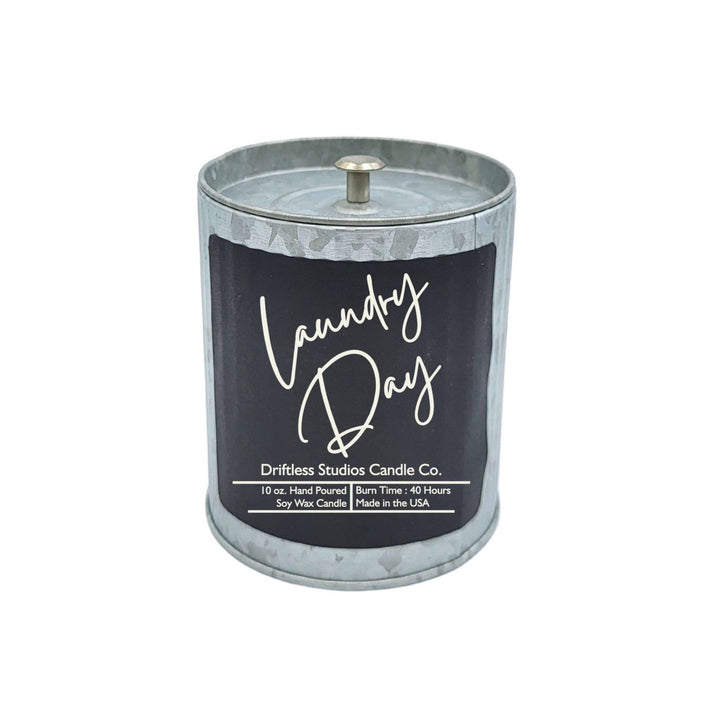 Laundry Day Soy Wax Candle - Scented Rustic Candles