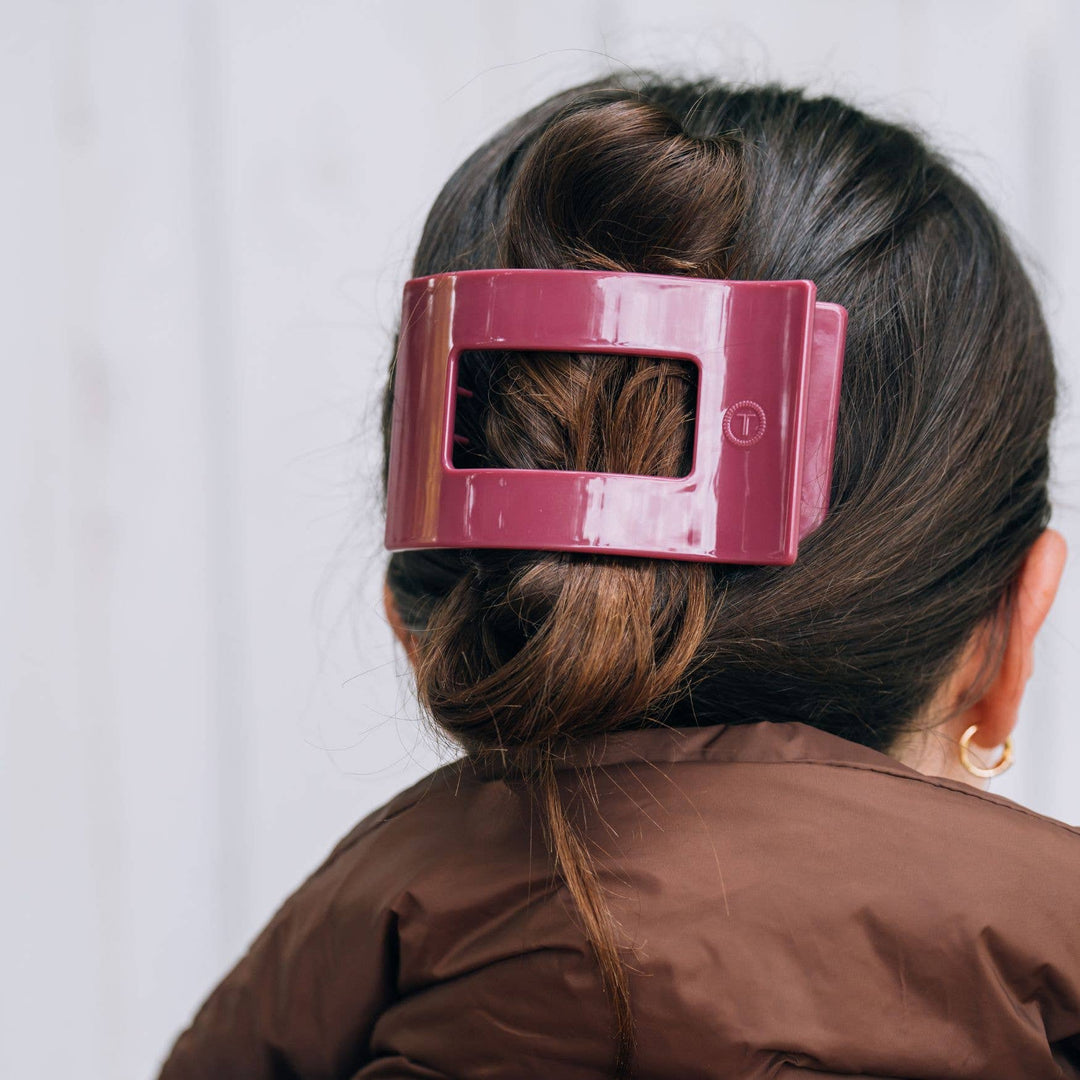 Flat Rectangle Hair Clip | Large | Wild Side