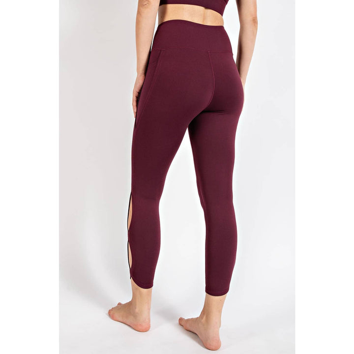 RAE MODE BUTTER HIGH RISE CROPPED YOGA LEGGINGS - GOLDEN APRICOT