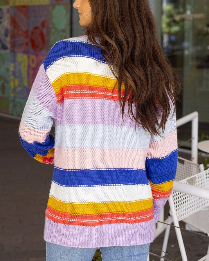 Colorblock Cardigan in Multi