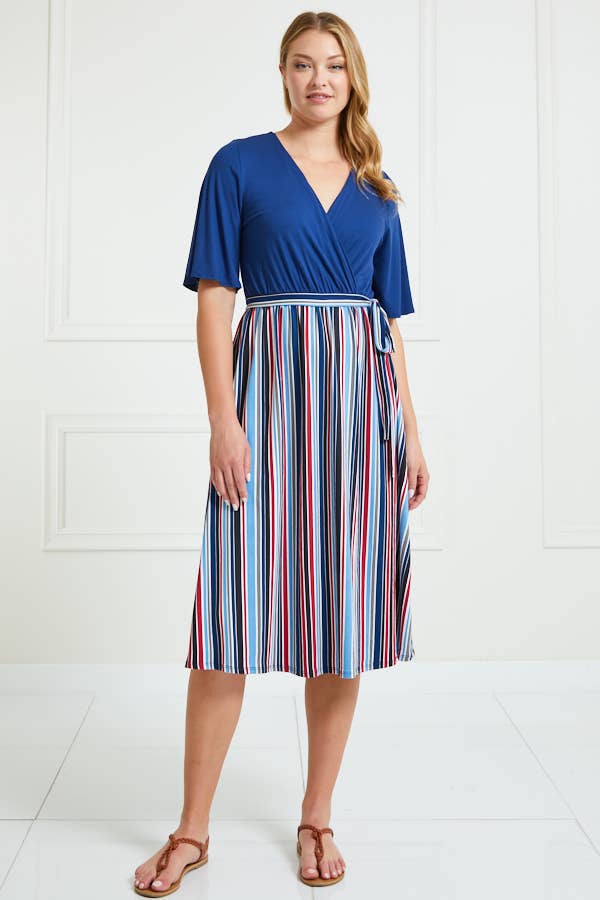 Sway Into Style Striped Midi Dress