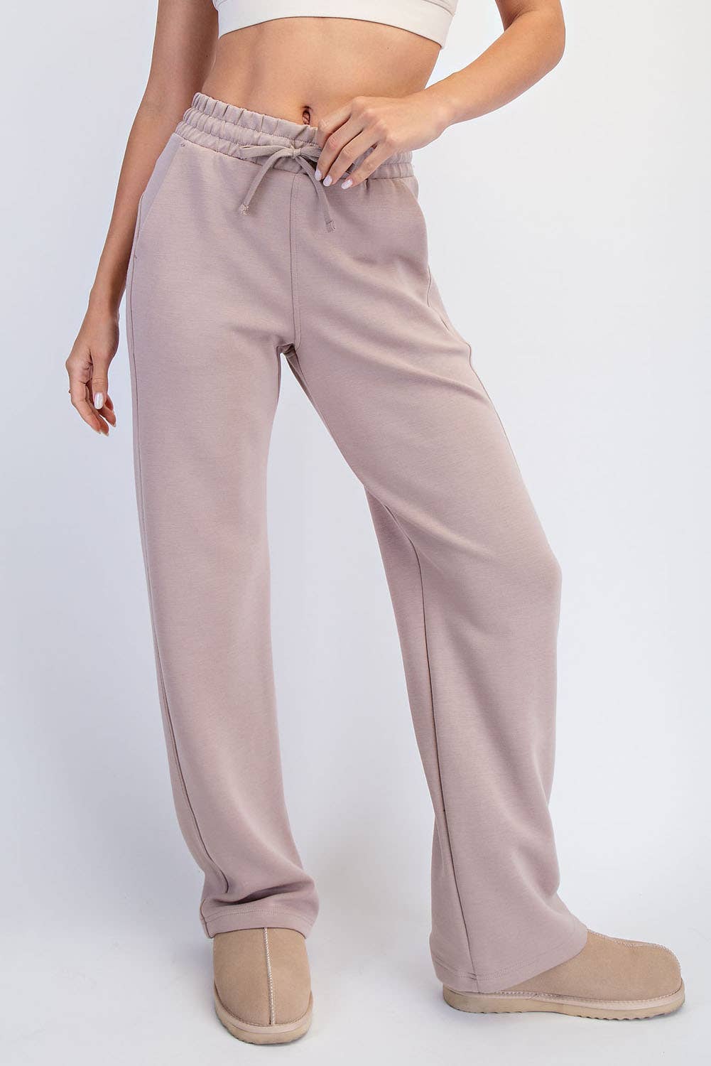 RAE MODE MODAL SCUBA STRAIGHT PANT - SAGE LEAF
