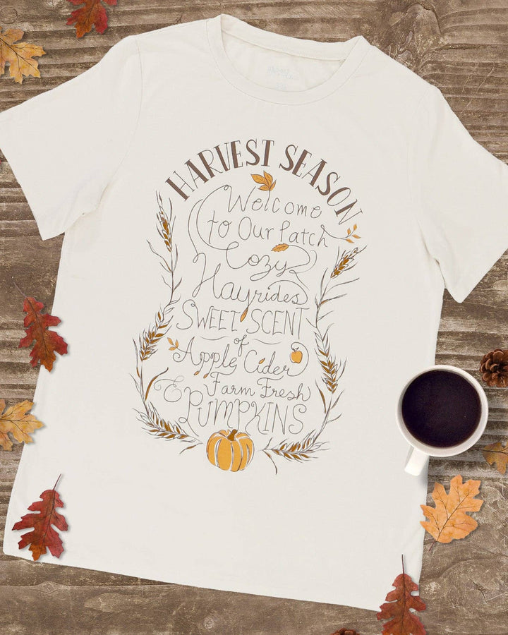 Grace and Lace Girlfriend Fit Graphic Tee - Harvest Season
