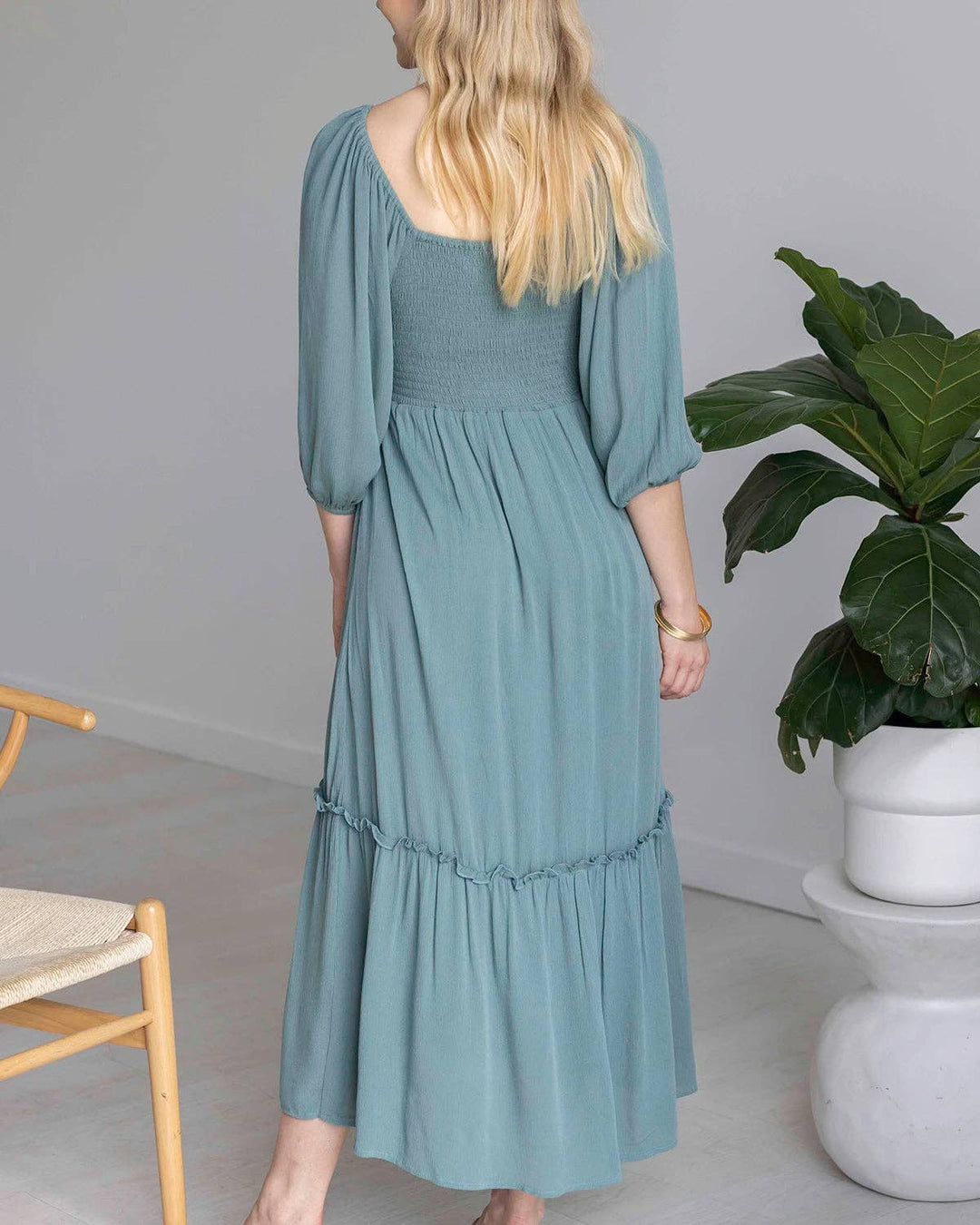 Destination Maxi Dress In Mineral Blue