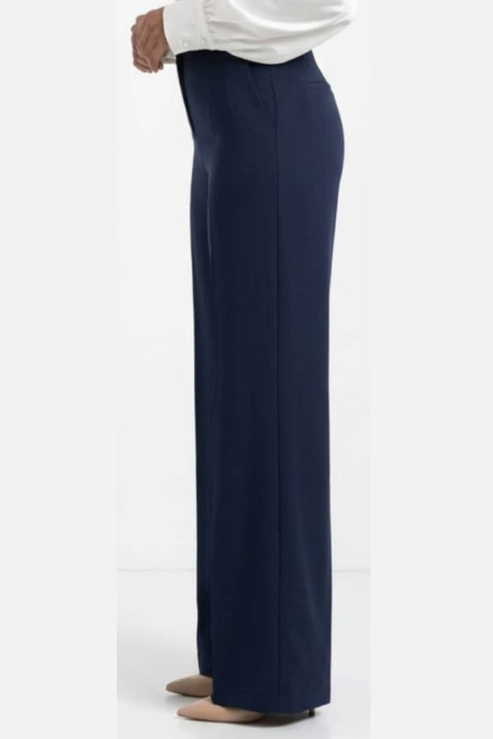 Zac & Rachel Wide Leg Belted Pants - Celebration Navy