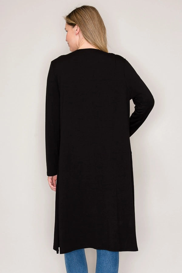 Effortless Essential Cardigan - Black