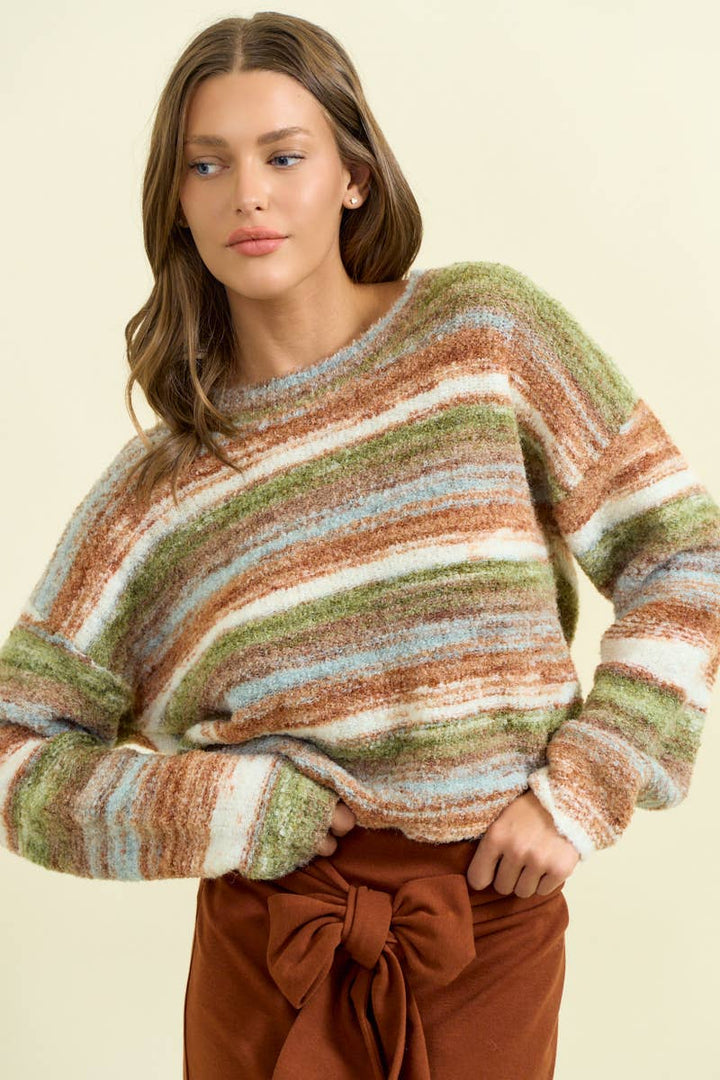 Color of the Season Striped Sweater