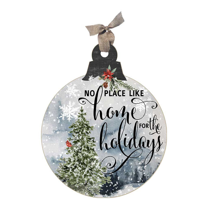 LG Home for Holidays Winter Scene Ornament Sign Christmas Decor