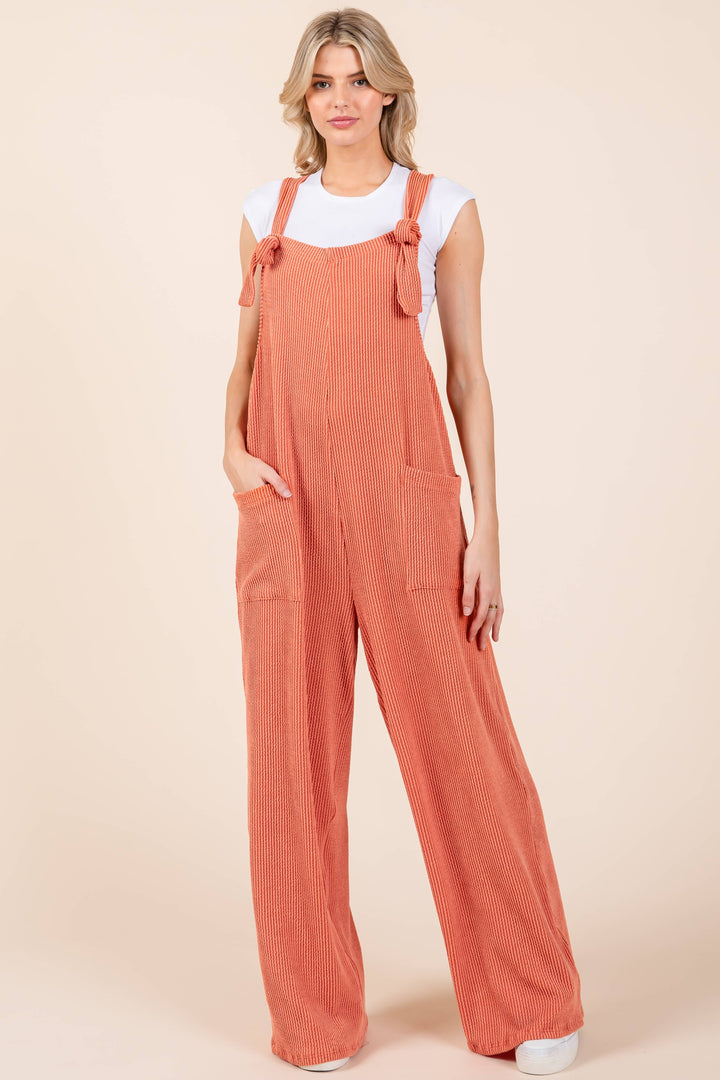 The Luxe Ribbed Wide-Leg Jumpsuit