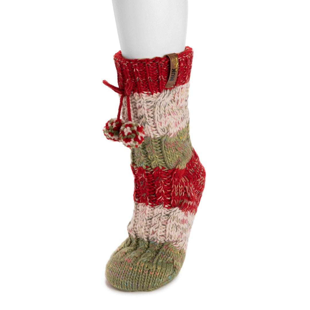 Muk Luks Women's Luxe Novelty Tall Cottage Socks