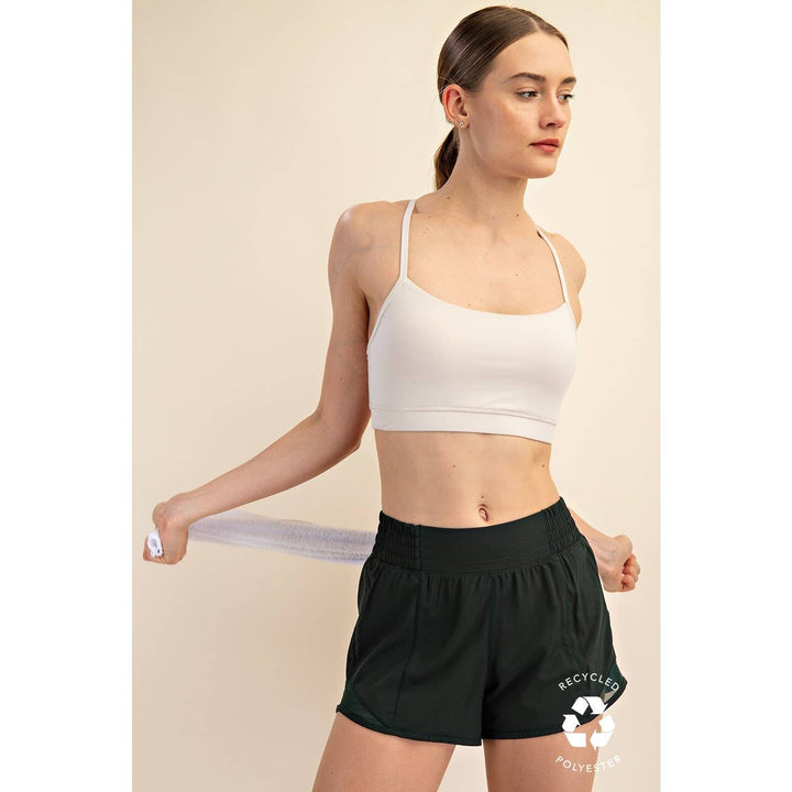 RAE MODE RECYCLED BUTTER Y BACK BRA TOP - JAVA