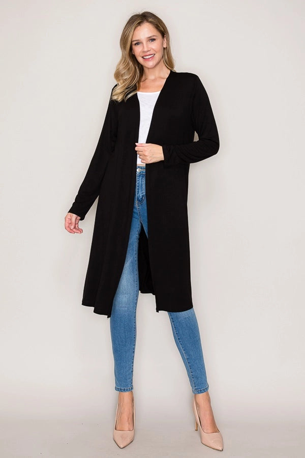Effortless Essential Cardigan - Black