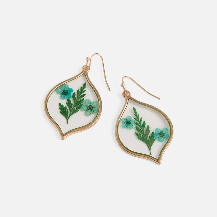 Pressed Flower Earrings - 6 shapes/designs