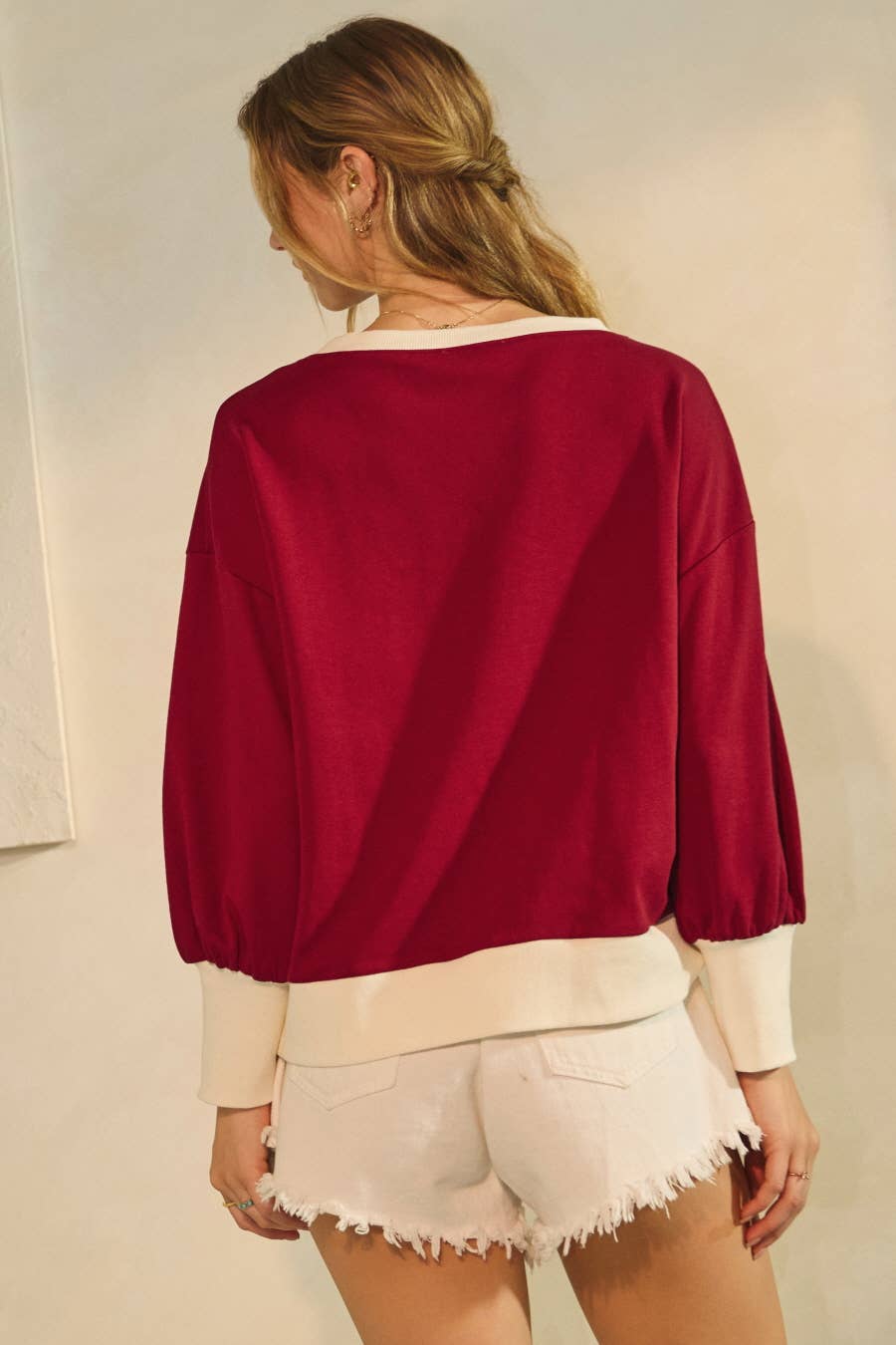 Touchdown & Tailgates Sweatshirt – Dark Red