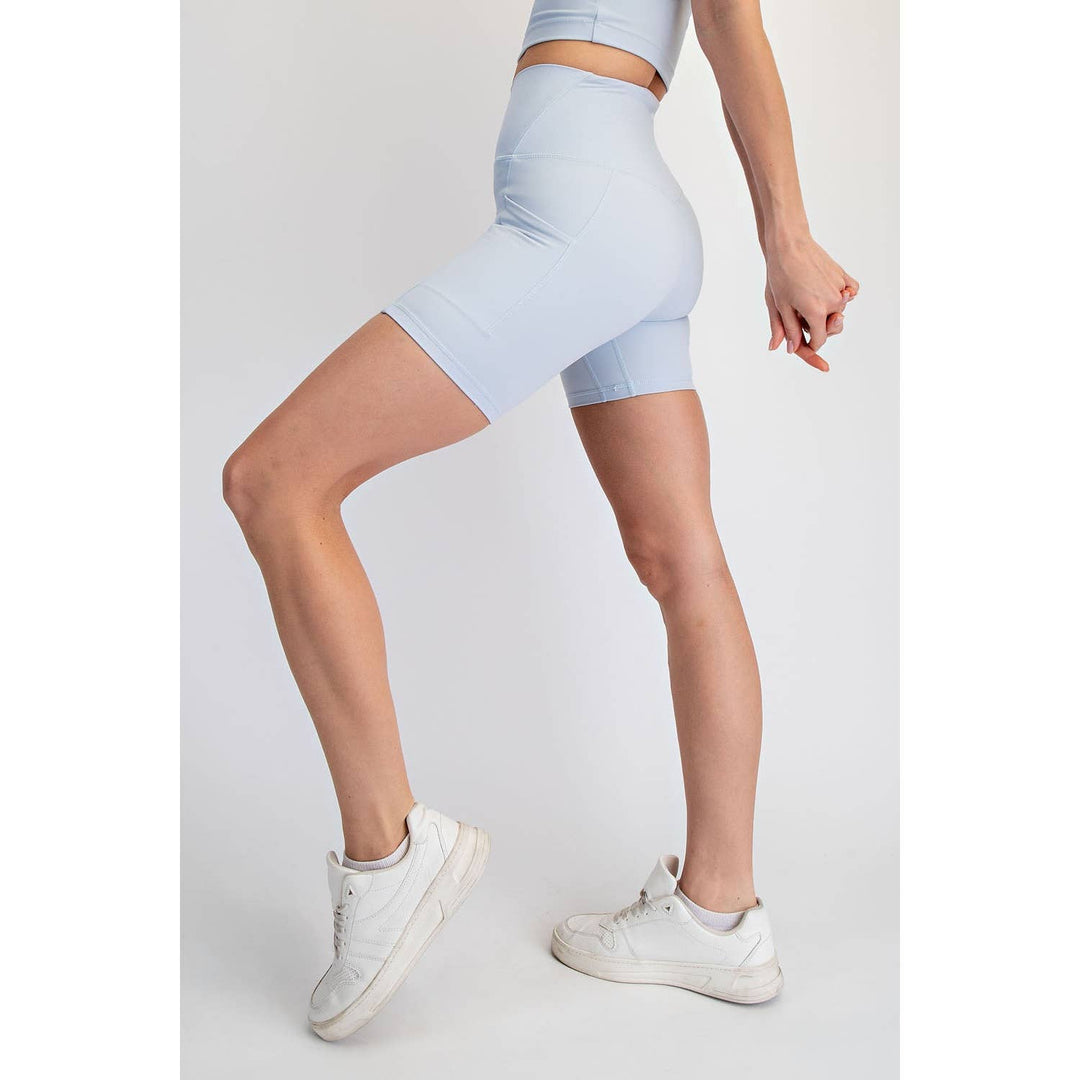 RAE MODE NYLON BUTTER 6IN BIKER SHORTS - 2 colors!