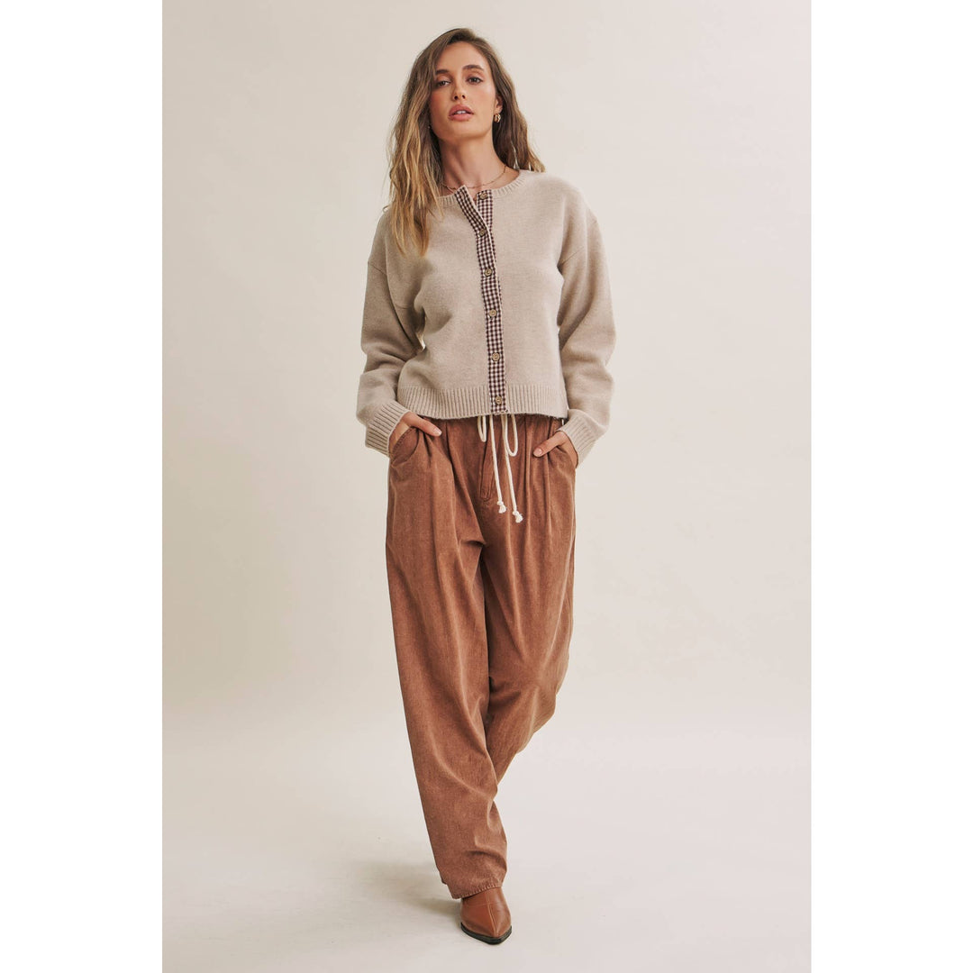 Easy Does It Mineral Wash Wide-Leg Pants - Vintage Camel