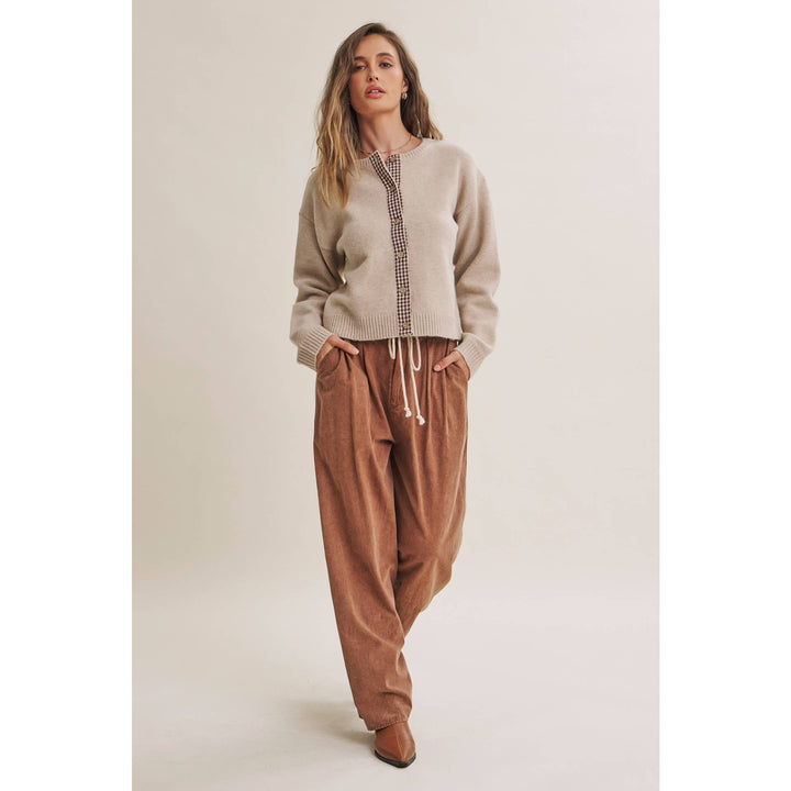 Easy Does It Mineral Wash Wide-Leg Pants - Vintage Camel