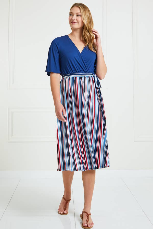 Sway Into Style Striped Midi Dress