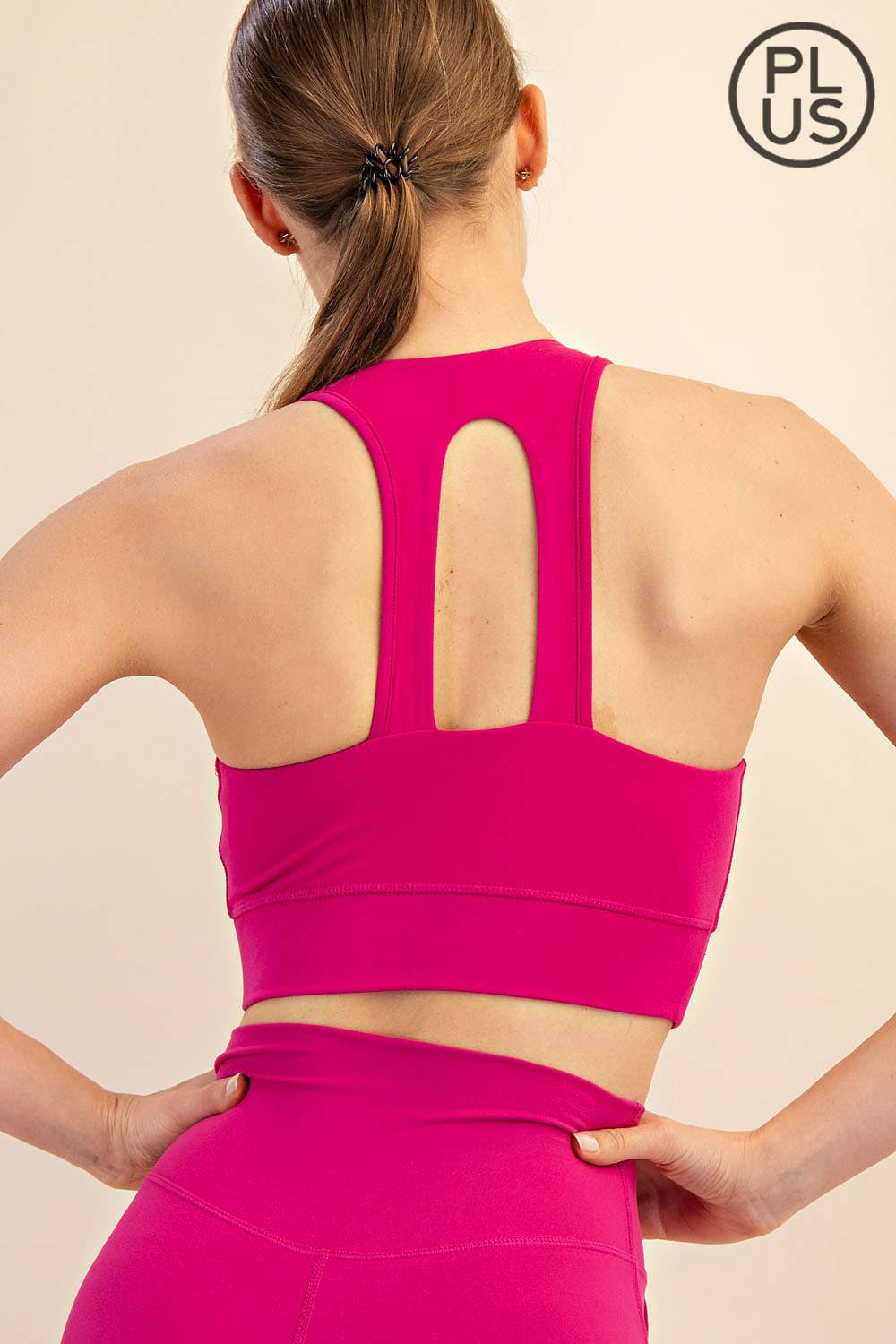 RAE MODE PLUS SIZE U-SHAPE BUTTER BRALETTE SPORTS BRA - 2 COLORS
