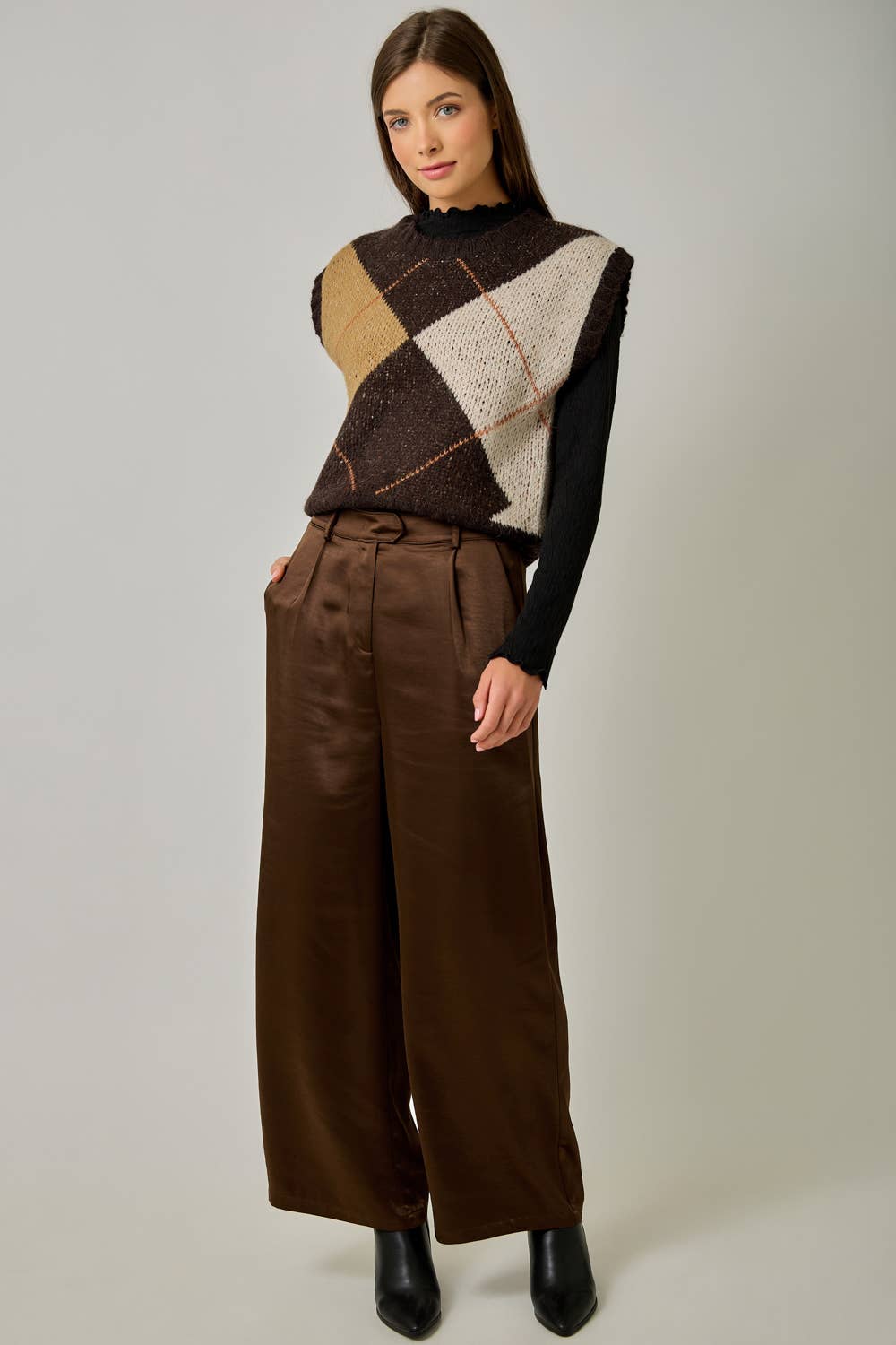 Campus Coffee Argyle Sweater Vest