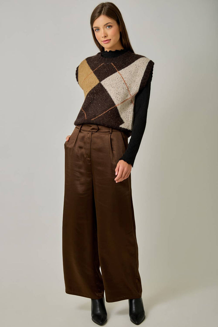 Campus Coffee Argyle Sweater Vest