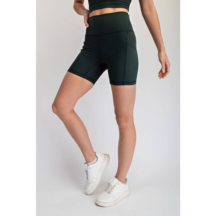 RAE MODE NYLON BUTTER 6IN BIKER SHORTS - 2 colors!