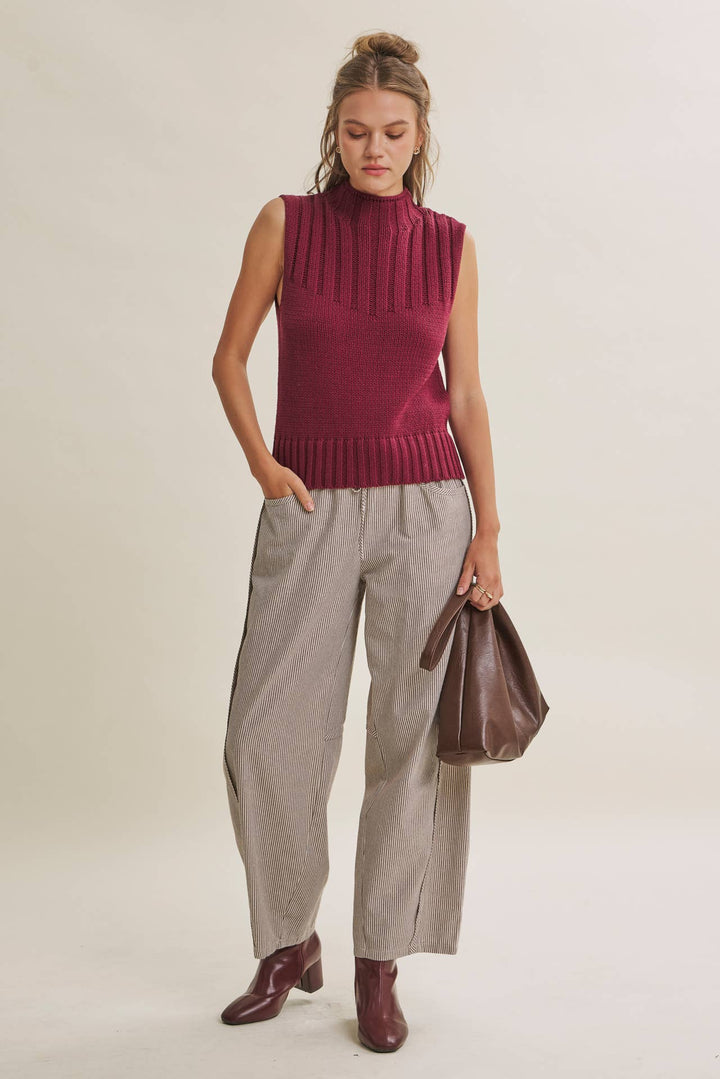 Everyday Favorite Striped Barrel Pants – 3 Colors