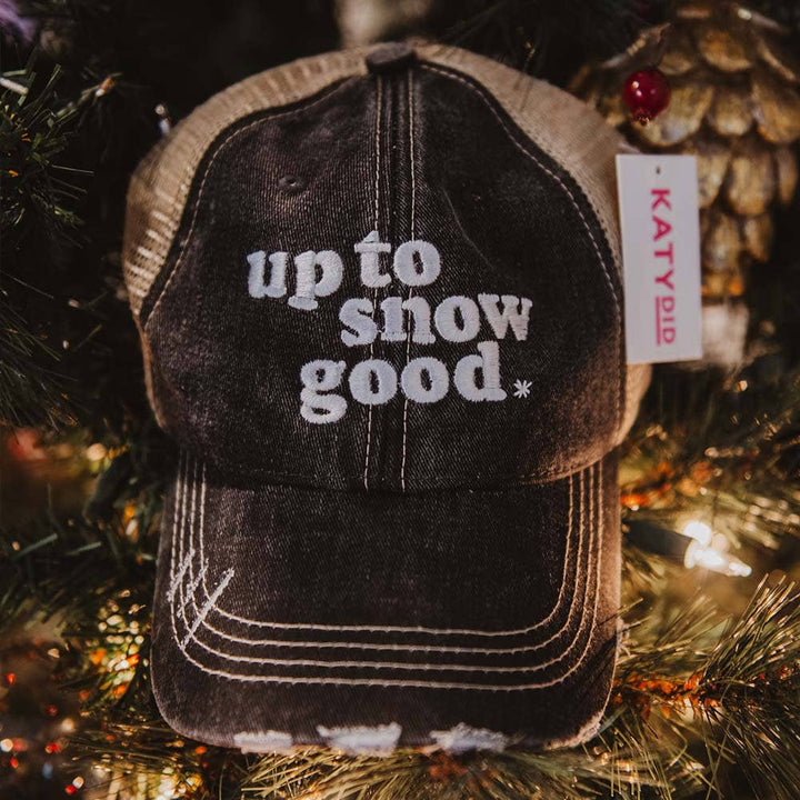 Up to Snow Good Christmas Trucker Hat