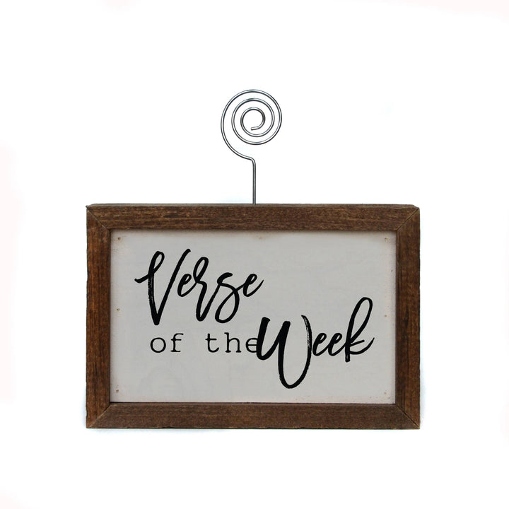 6X4 Tabletop Picture Frame Block - Verse Of The Week