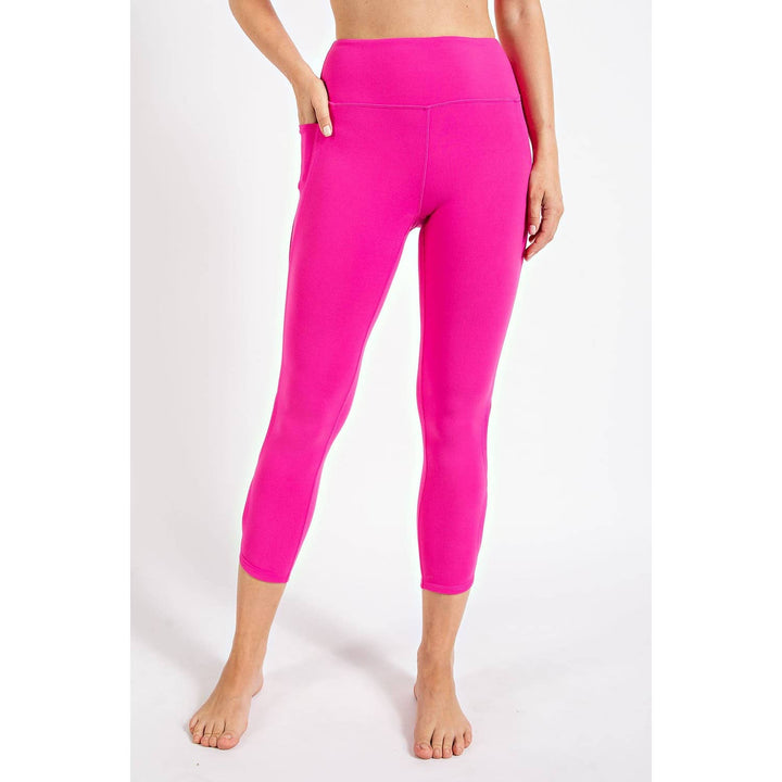 RAE MODE BUTTER HIGH RISE CROPPED YOGA LEGGINGS - GOLDEN APRICOT