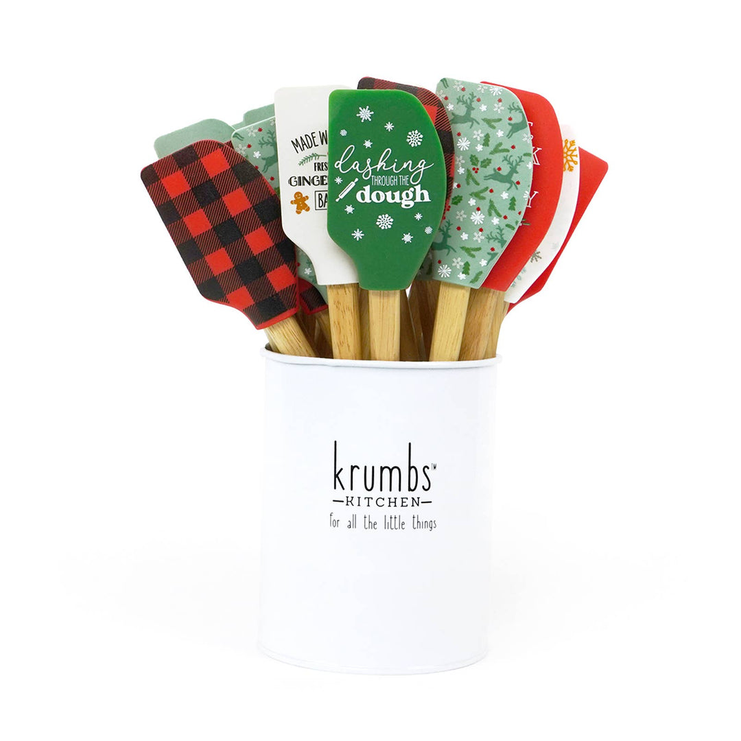 Krumbs Kitchen Holiday Farmhouse Spatula - 8 designs!