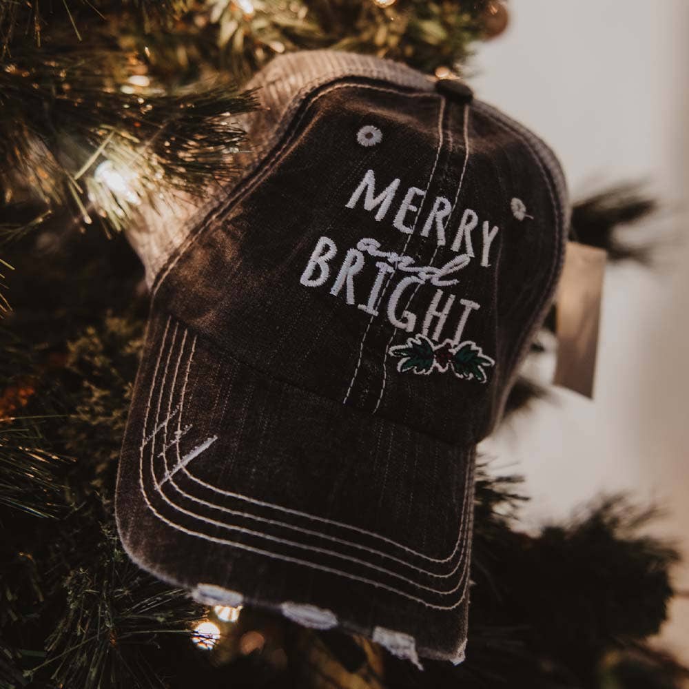 Merry and Bright Christmas Trucker Hat