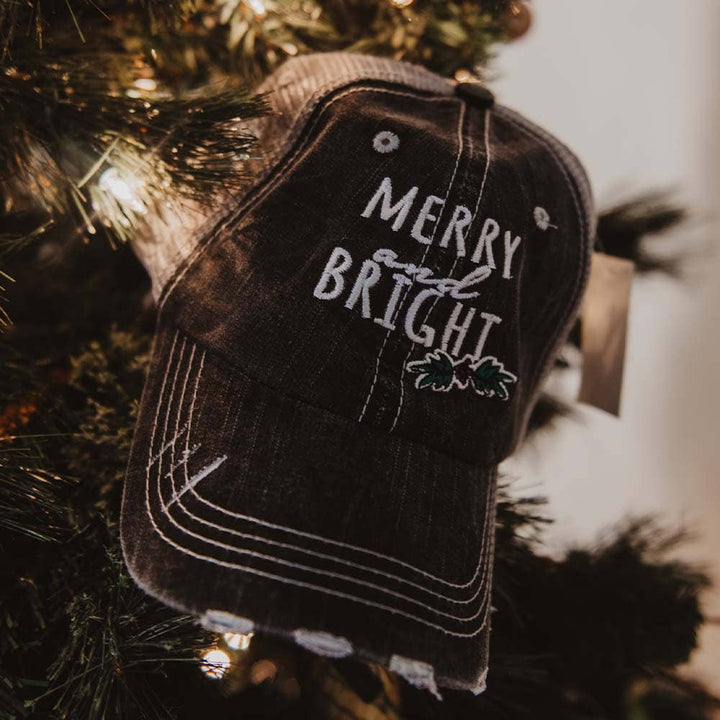 Merry and Bright Christmas Trucker Hat