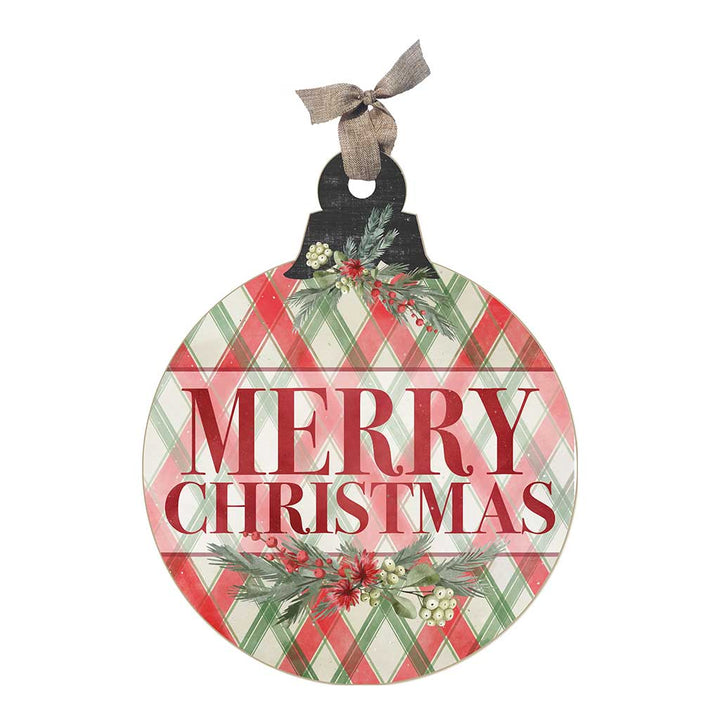 SM Merry Christmas Ornament Sign