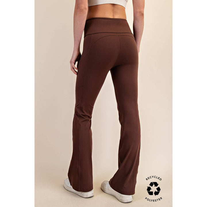 RAE MODE RECYCLED BUTTER FLARED LEGGINGS - TRUE RED