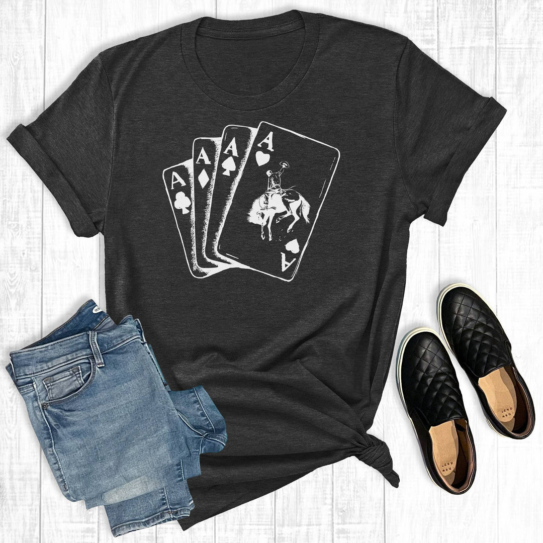 Cowboy Playing Cards Graphic Tee