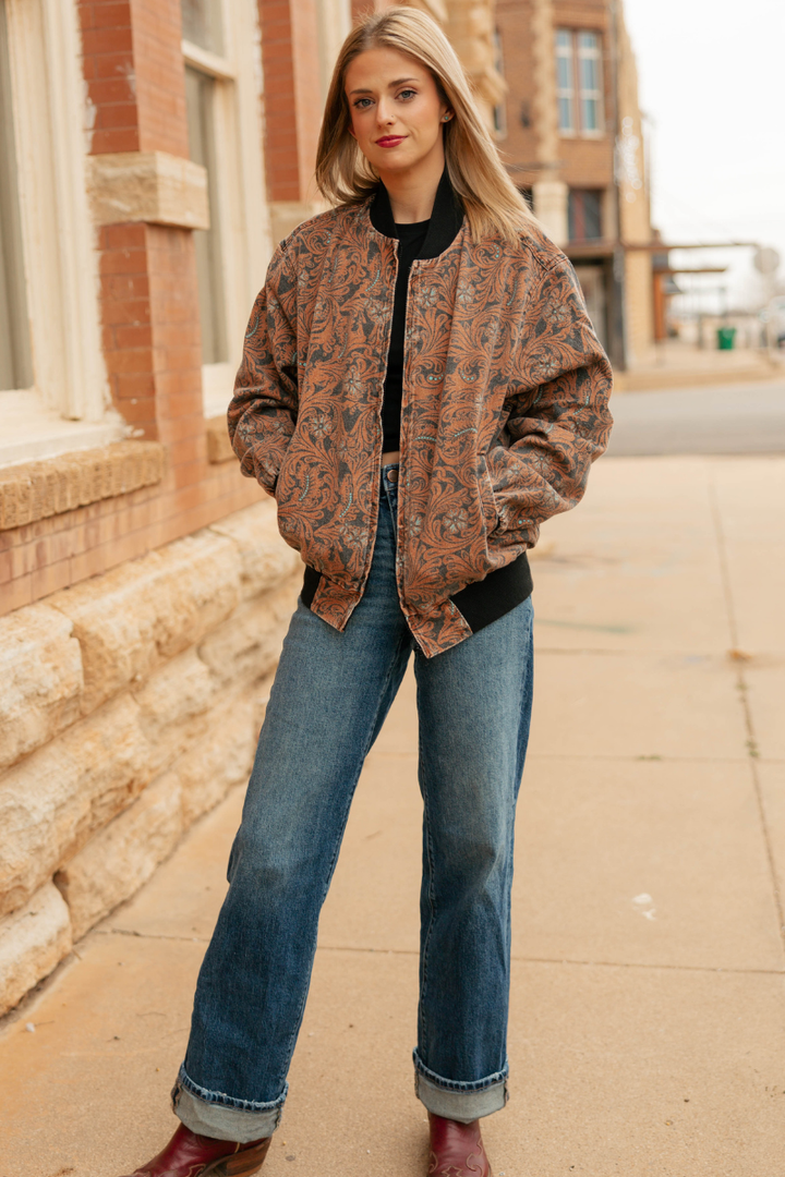 Keep It Western Bomber Jacket (Reg & Plus)