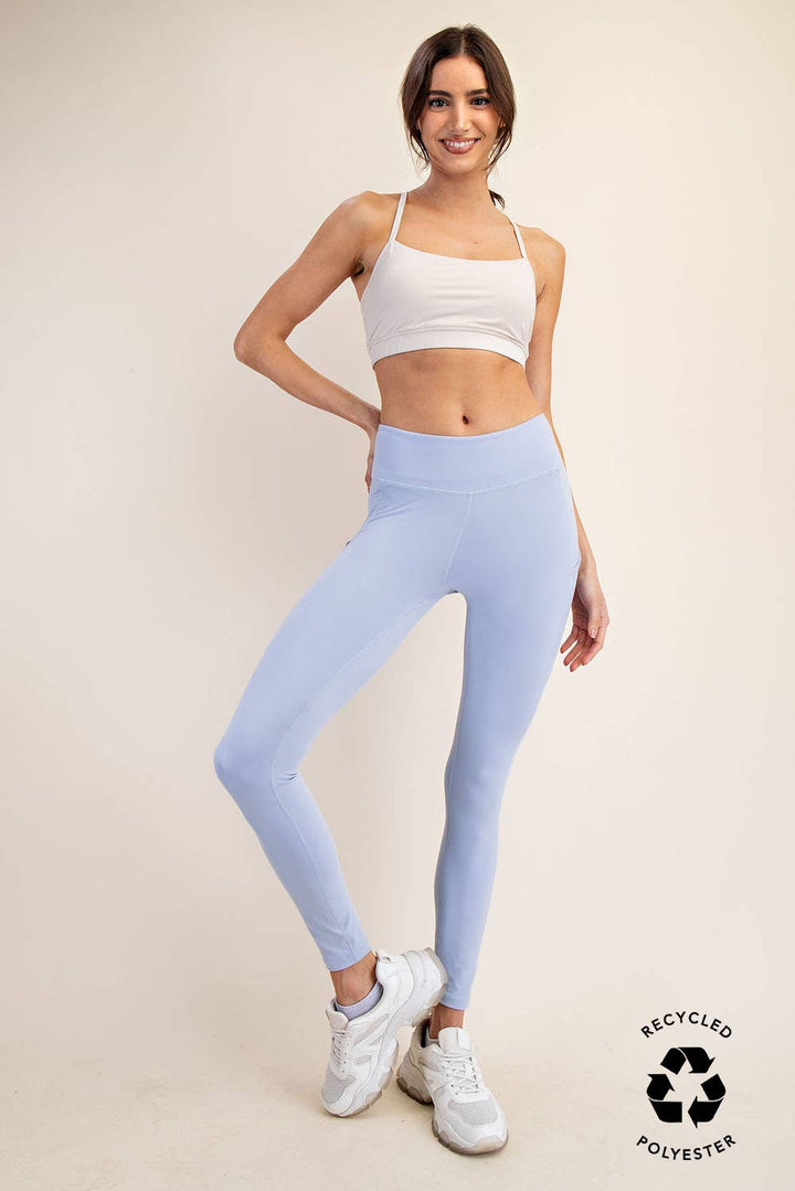 RAE MODE BUTTER BASIC LEGGING WITH POCKETS - FROSTED MULBERRY