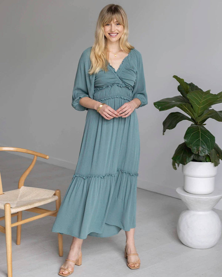 Destination Maxi Dress In Mineral Blue