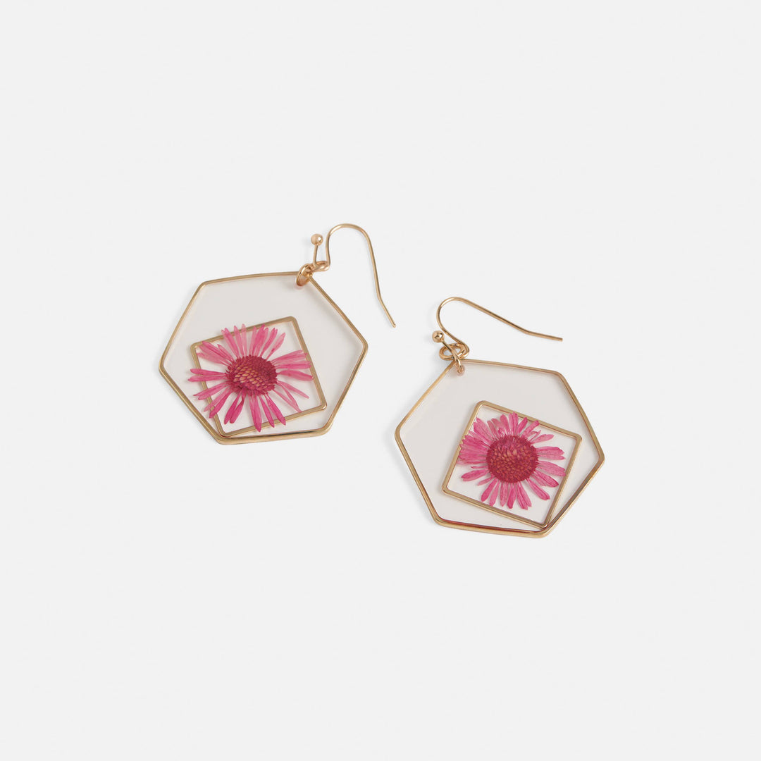 Pressed Flower Earrings - 6 shapes/designs