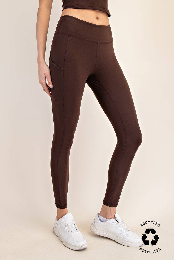 RAE MODE BUTTER BASIC LEGGING WITH POCKETS - FROSTED MULBERRY