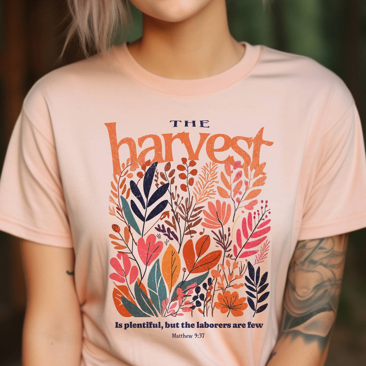 The Harvest Floral Thanksgiving Graphic Tee - Pink Gravel